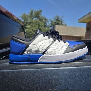 Jordan Nu Retro 1 Low in the "Sport Royal" or "Royal Blue" colorway